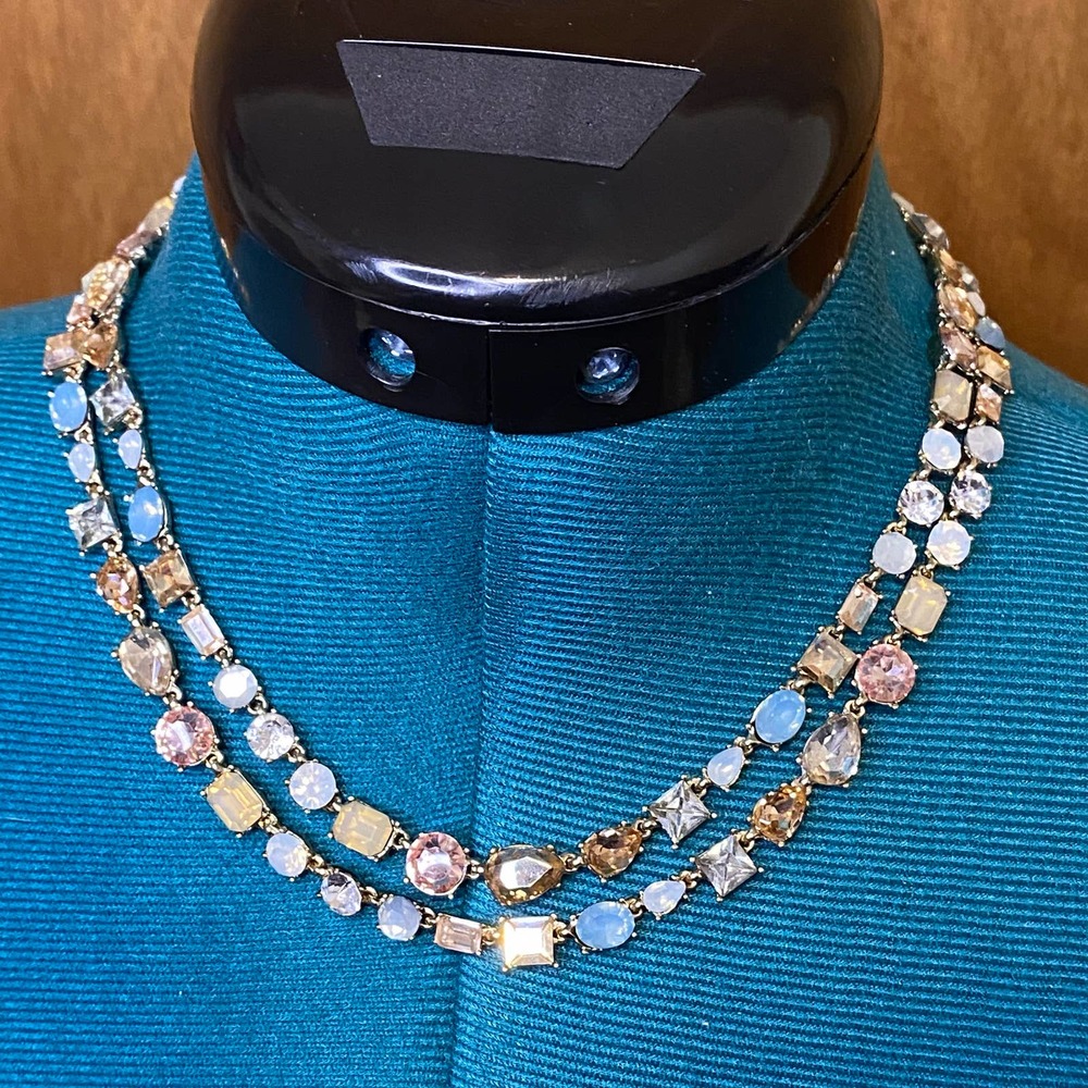 Loft Multi Color Necklace Some Glass Stones Some Acrylic